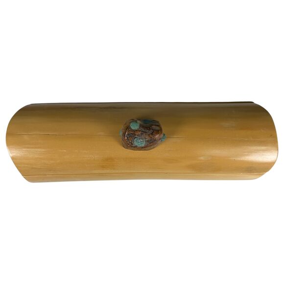 Jay King Branch Jewelry Box Reclaimed Cypress Wood Stacking Carved Turquoise - Picture 2 of 6